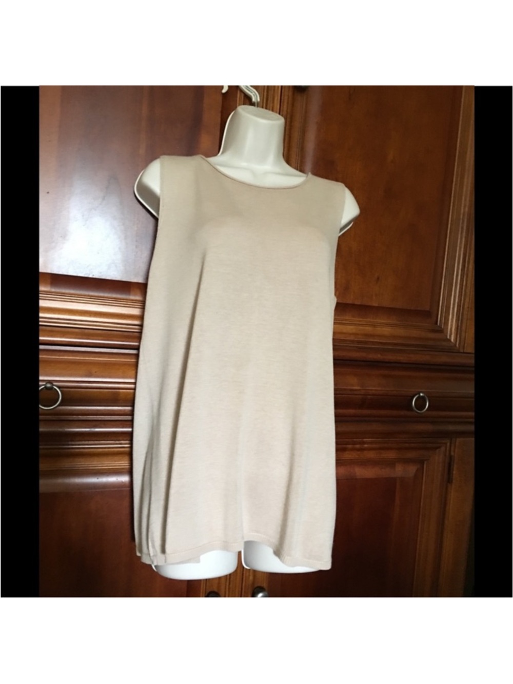 Eileen fisher shell tank khaki L